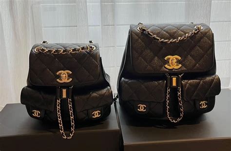 chanel duma backpack size|chanel gabrielle small backpack.